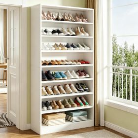 Open Shelf Shoe Cabinet - Storage Organizer for 40-45 Pairs of Shoes