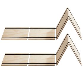 Twin Size Bunkie Board, 0.4 in Foldable Bed Board Slats with Connection, Wooden Mattress Support for Twin Size Bed, Support under Mattress Boards