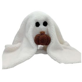 Ghost With Pumpkin Pillow Cute PP Cotton Stuffed Ghost Throw Pillow For Festive Party Haunted House Decor (Option: Default)